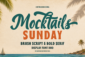 Mocktails Sunday - Tropical Font Duo