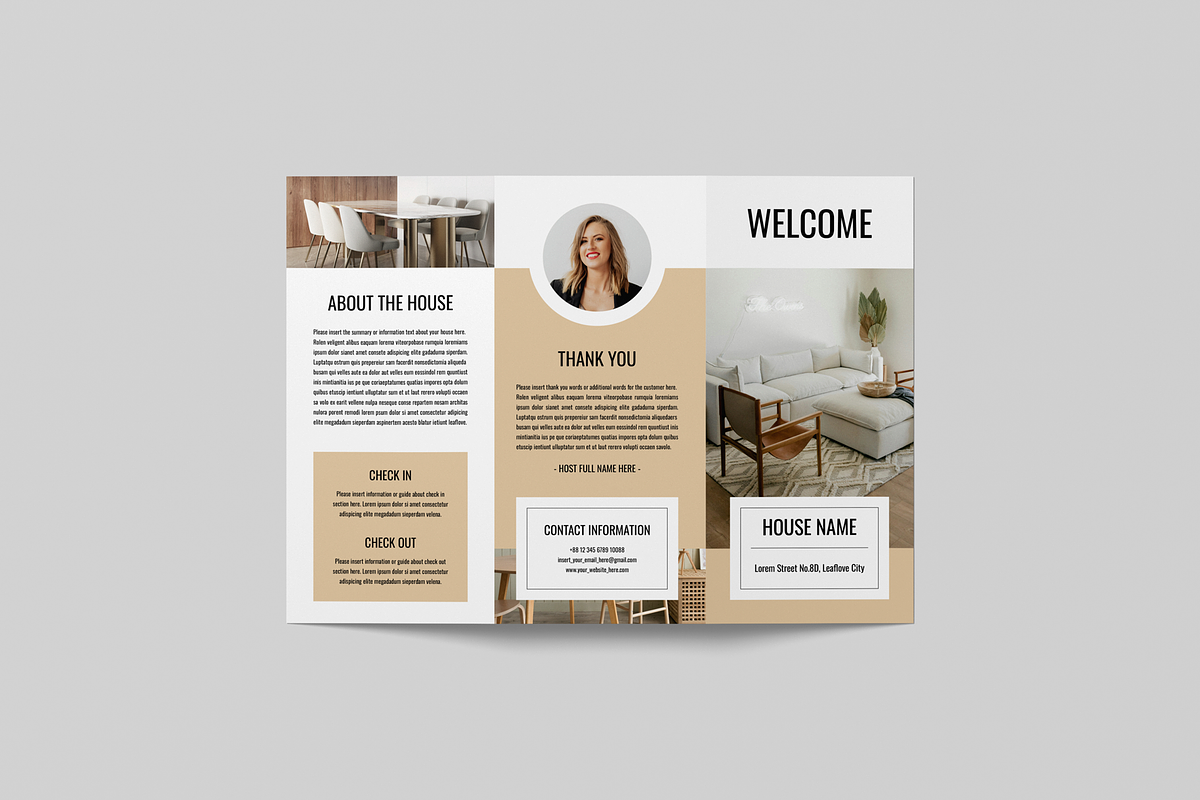 Airbnb Welcome Brochure, a Brochure Template by Leaflove (Photo 2 of 5)
