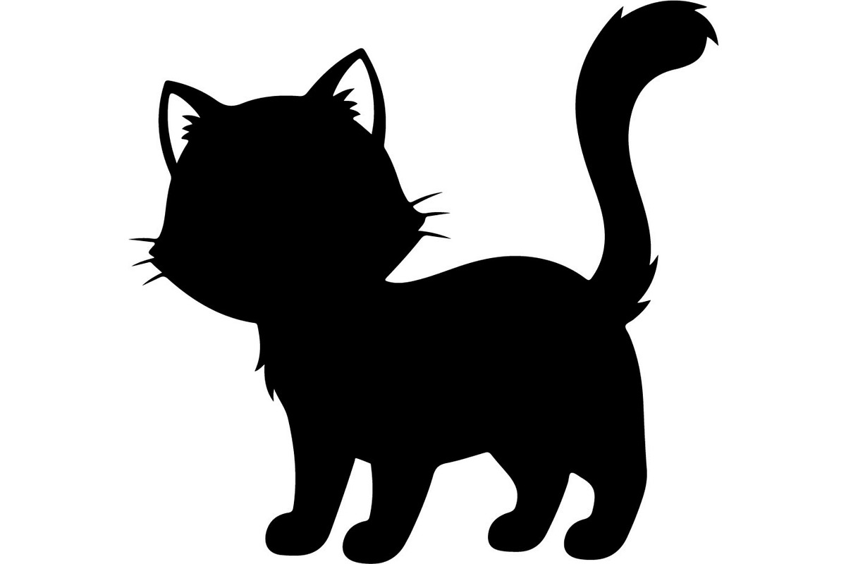 Cute Cat Silhouette Mega Vector Bund, an Animal Illustration by Designer_Momina (Photo 11 of 34)