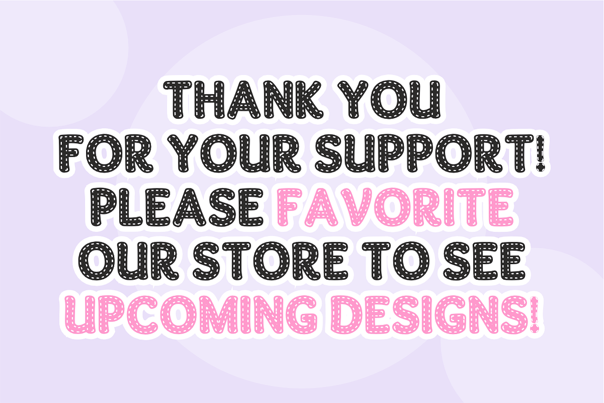 Baby Bold - Cute Stitched Baby Font, a Sans Serif Font by KiddoGlyphs Studio (Photo 5 of 5)