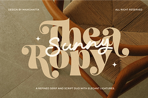 Thearopy - Font Duo Typeface, a Serif Font by MaikoHatta