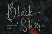 Black Shine Script Brush Font, a Script Font by Formatika Studio (Thumbnail 1 of 6)