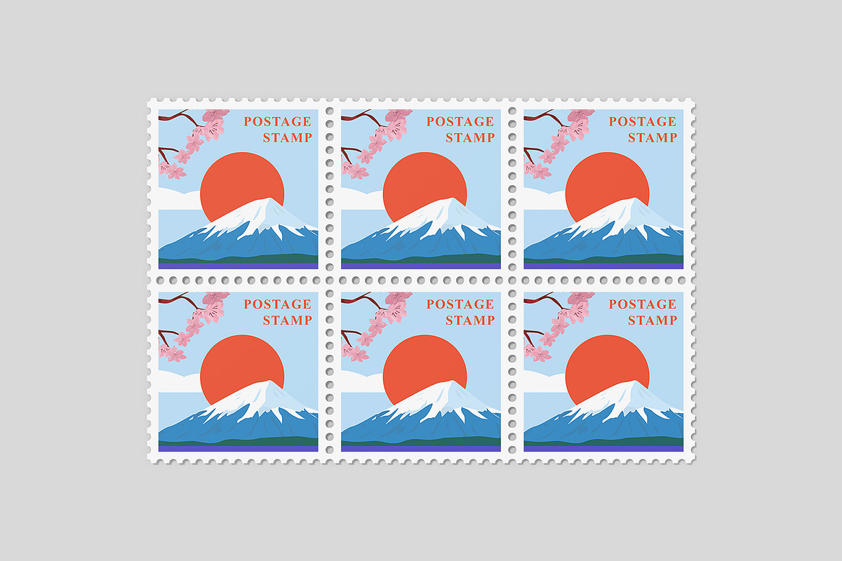 Square Postage Stamp Mockup Bundles, a Flyer Template by Graphic Aesthetic (Photo 23 of 24)