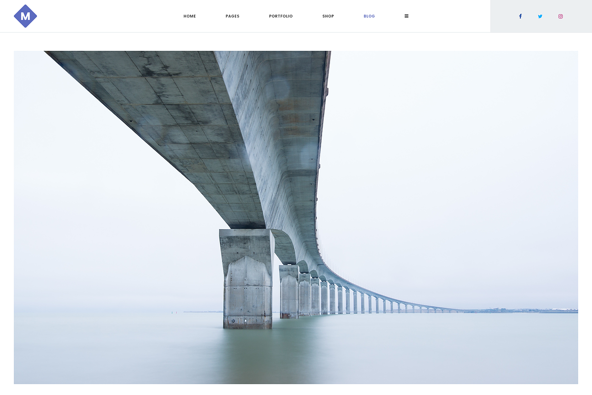M - Minimal PSD Portfolio Template, a Landing Page Template by bigpsfan's SHOP (Photo 23 of 24)