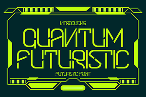 Quantum Futuristic – Futuristic Font, a Font by PutraCetol Studio