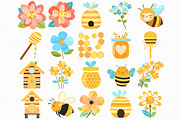 Honey Bee Watercolor Clipart, an Illustration by Libby Wishes (Thumbnail 6 of 7)