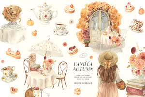 Vanilla Autumn watercolor