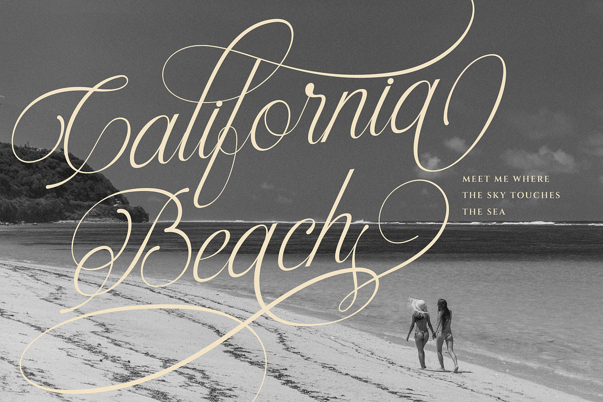 Britalia Script Elegant Calligraphy, a Script Font by RantautypeStudio (Photo 11 of 20)