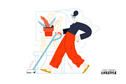 Lifestyle vector ills, color 1, a Templates & Theme by Grivina's shop (Thumbnail 10 of 18)