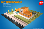 Low Poly Buildings Pack, an Architecture 3D Model by multimedia4ds (Thumbnail 5 of 10)