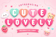 Cute Lovely Font – Heart Shaped Font