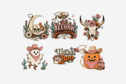 Western Gothic Cowboy Halloween, a Seasonal Illustration by Tanya Kart (Thumbnail 9 of 10)