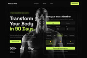 MarcusReid Personal Trainer Template, a Landing Page Template by vatesdesign (Thumbnail 1 of 4)