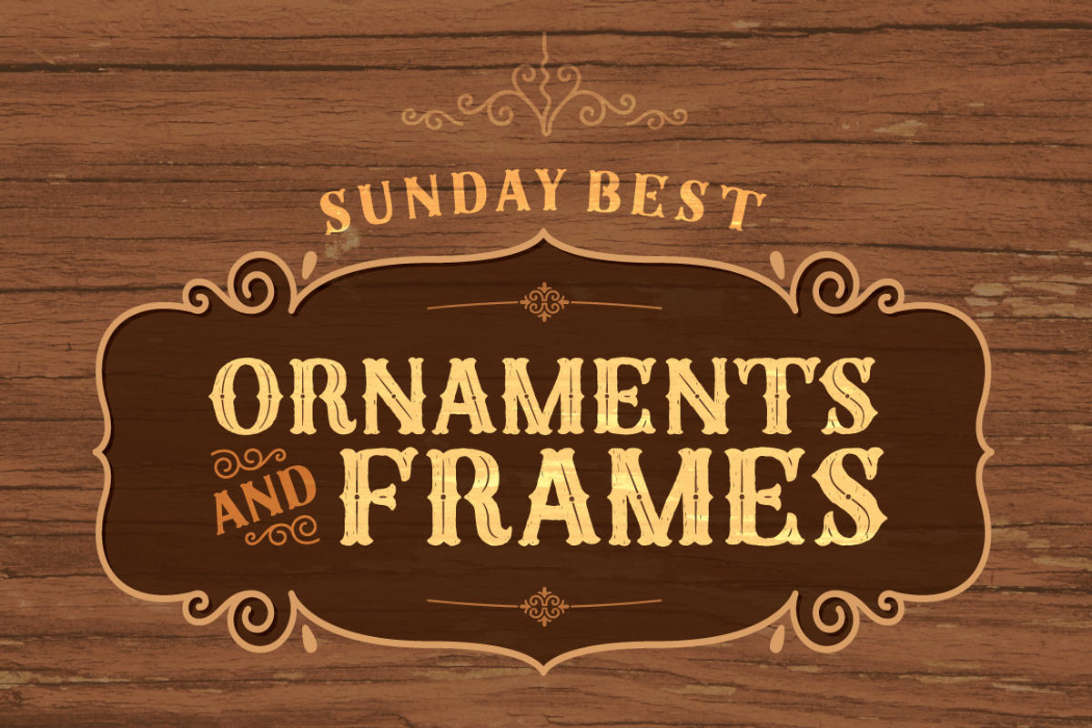Sunday Best Ornaments and Frames