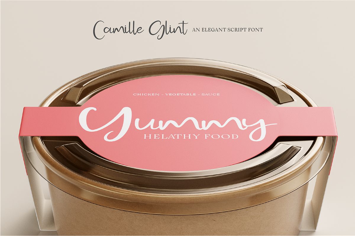 Camille Glint - Handwritten, a Handwritten Font by Indotype Foundry (Photo 8 of 10)