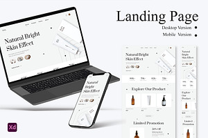 Skincare Product Landing Page