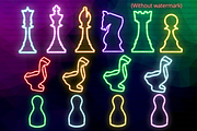 Neon Board Game PNG Clipart, a Decorative Illustration by Lenninator Digital (Thumbnail 4 of 6)