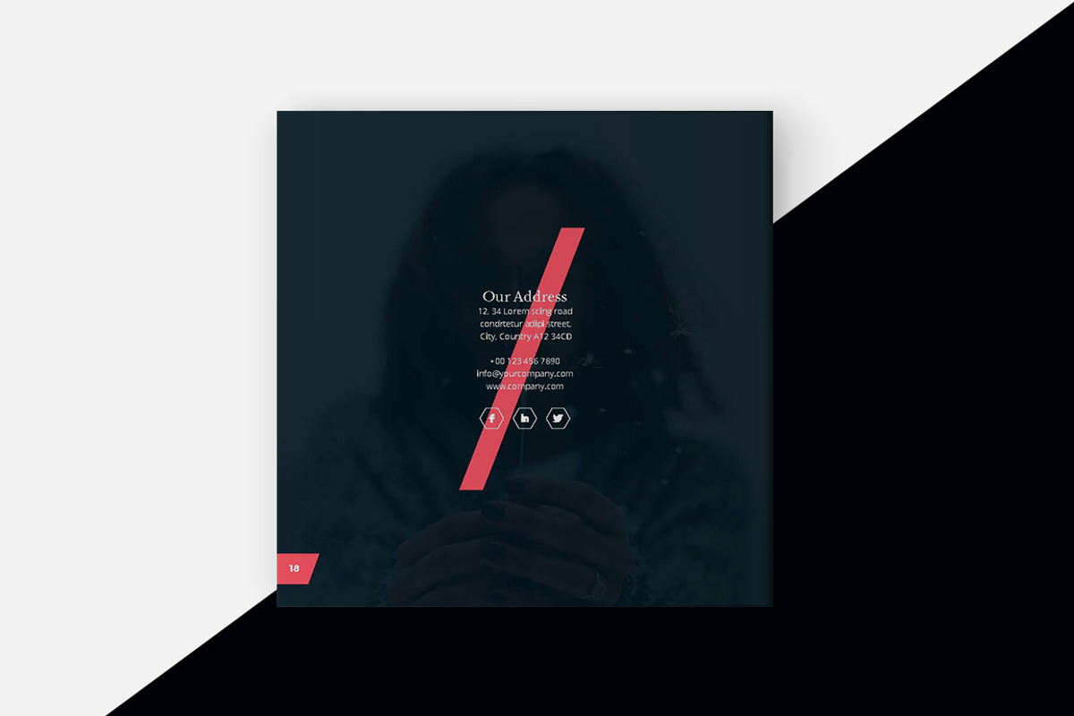 Square Portfolio Brochure Template, a Brochure Template by RWstudio (Photo 5 of 6)
