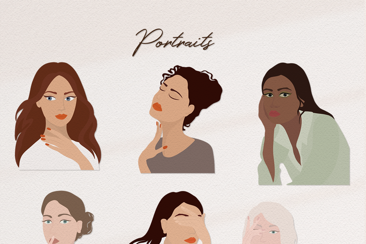 Female Portraits Creator Part 1, a Person Illustration by Irena Art (Photo 10 of 15)