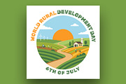 World Rural Development Day Banner, a Social Media Template by nandinigraphics (Thumbnail 1 of 3)