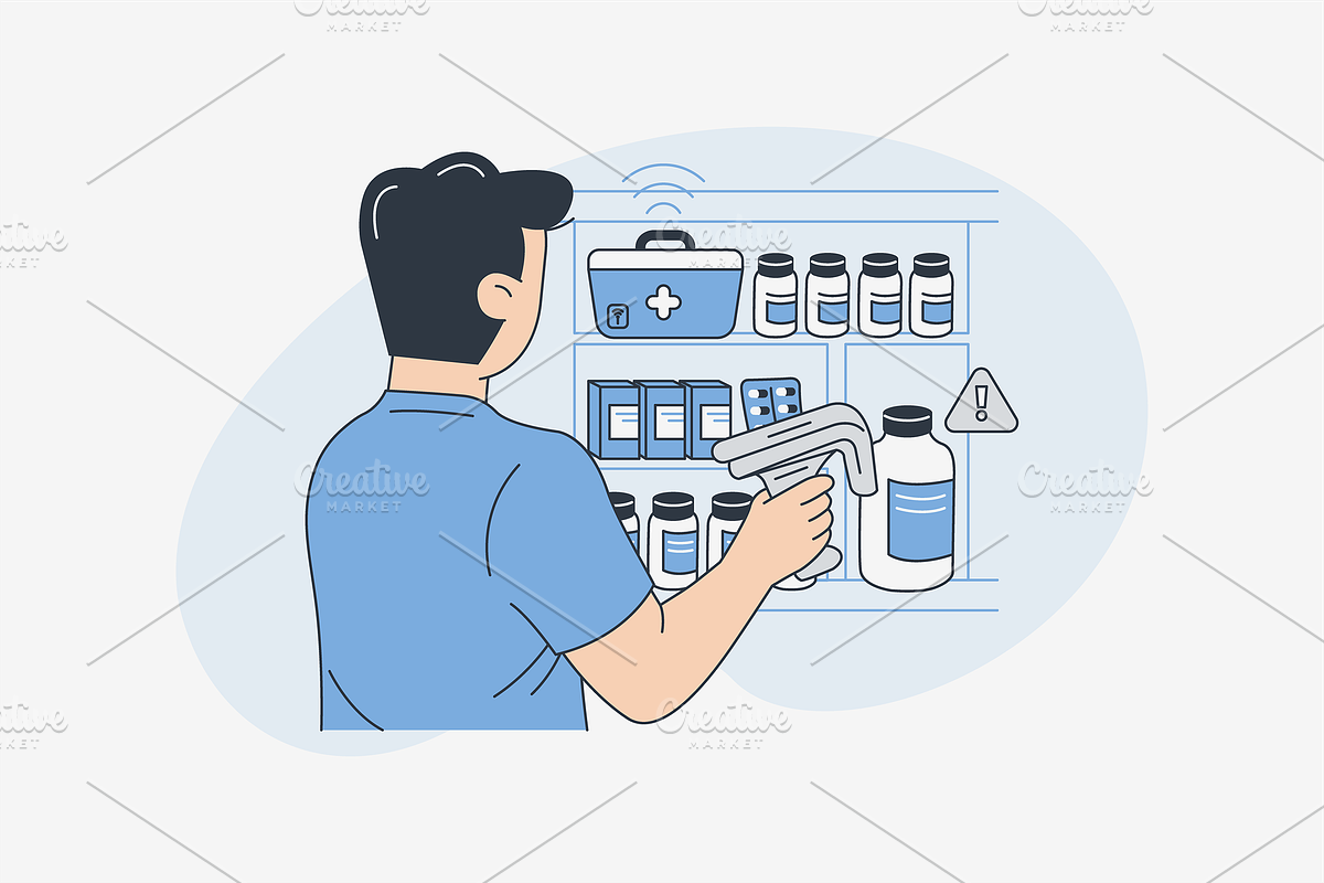 Smart Hospital Illustration, an Object Graphic by Jump Studio (Photo 5 of 12)