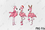 Flamingo Tropical Christmas Png, a Seasonal Illustration by Rose Art (Thumbnail 1 of 4)