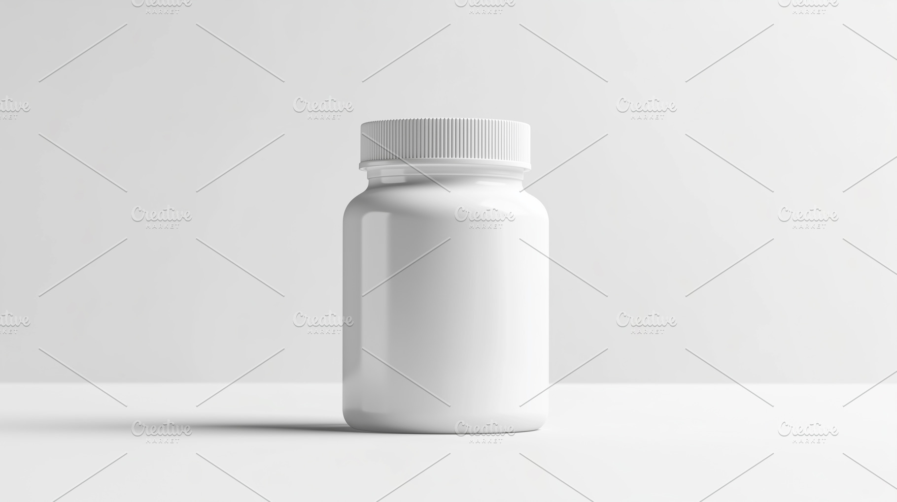 White plastic supplement bottle, a Health & Medical Photo by MistyDay