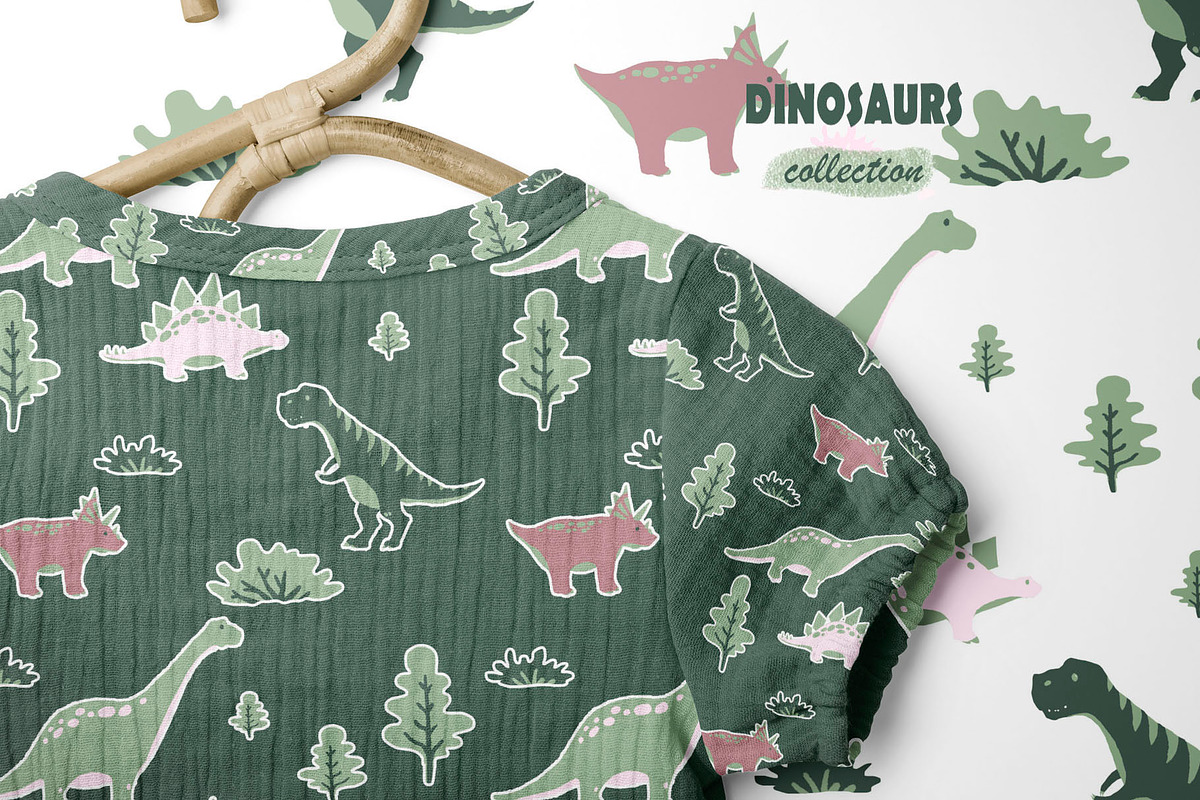 Dinosaurs: Kids Collection, a Pattern Graphic by YULIYA MART DESIGN (Photo 7 of 7)