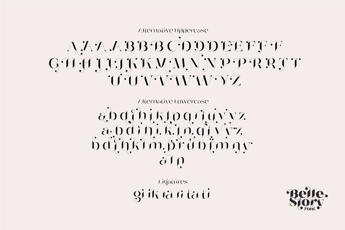 Belle Story - Beauty serif family, a Serif Font by creativemedialab (Photo 15 of 18)