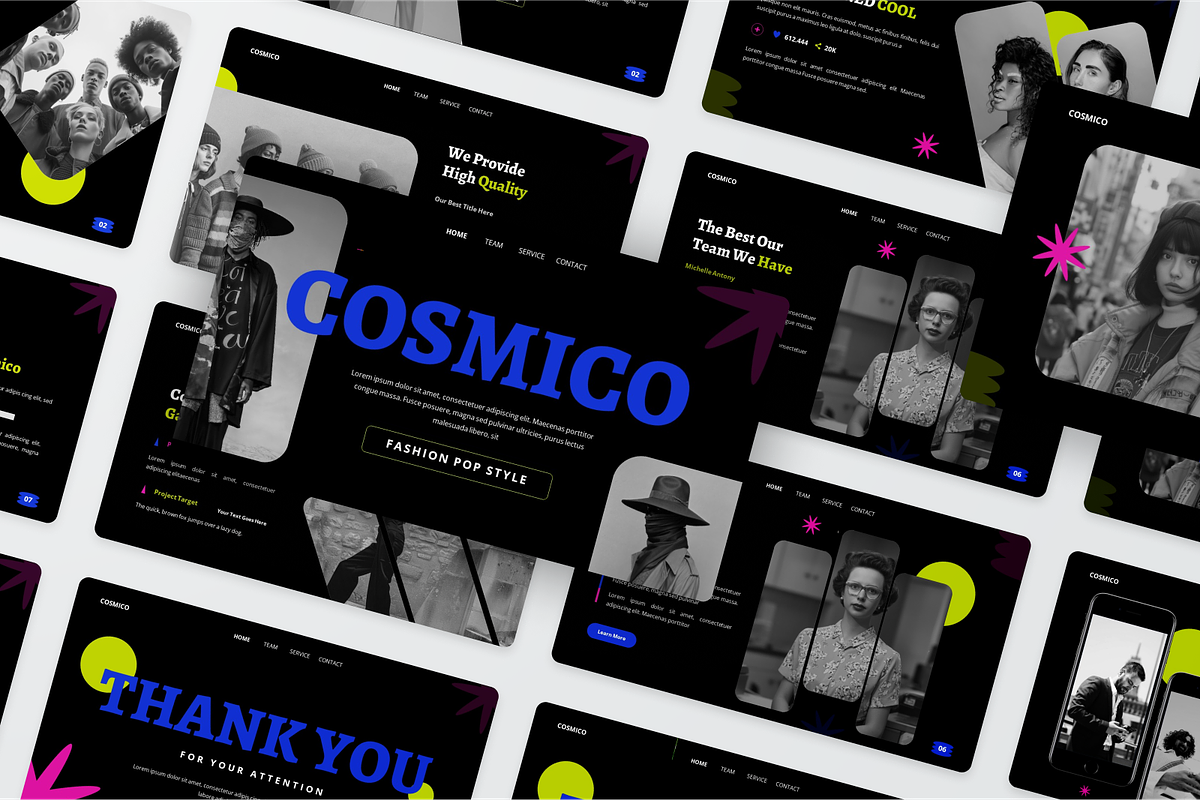 Cosmico - Fashion Pop Style Keynote, a Presentation Template by SquidPixey (Photo 6 of 6)