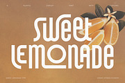 Sweet Lemonade Display Ligature Font, a Sans Serif Font by Cosmic Stories Foundry (Thumbnail 1 of 25)