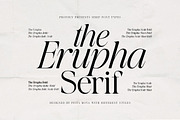 The Erupha Serif | 12 Font Files, a Serif Font by Pista Mova (Thumbnail 1 of 24)