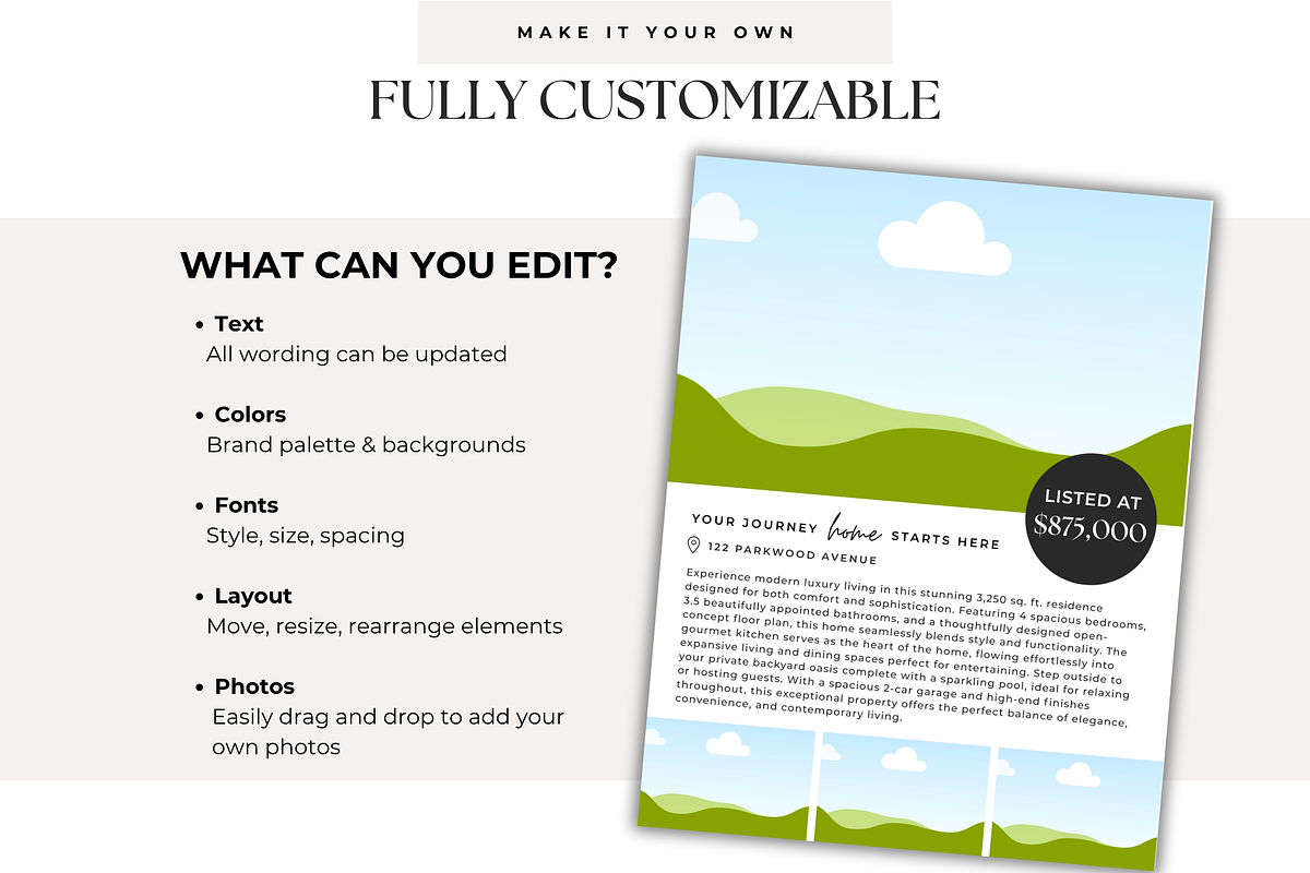Real Estate Listing Brochure, a Brochure Template by BrandhavenStudio (Photo 9 of 11)