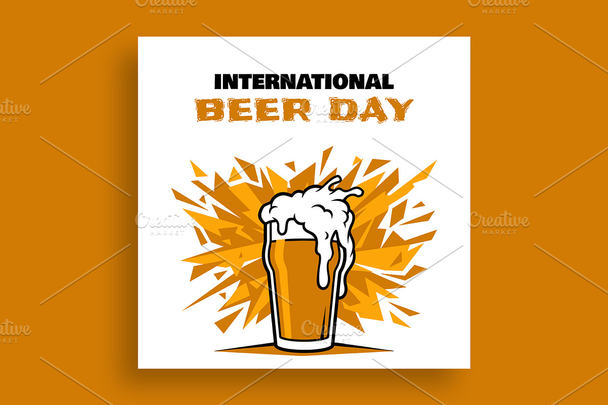 International Beer Day Banner, a Social Media Template by nandinigraphics (Photo 2 of 3)
