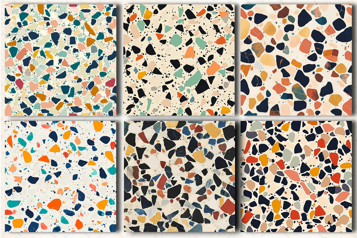 Terrazzo Seamless Patterns, a Pattern Graphic by DreamCafeArt (Photo 3 of 5)