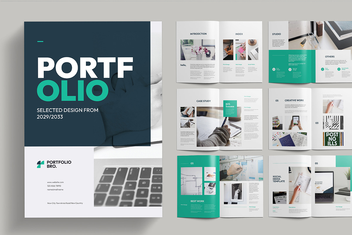 Graphic Design Portfolio, a Brochure Template by Pixelpick (Photo 1 of 8)