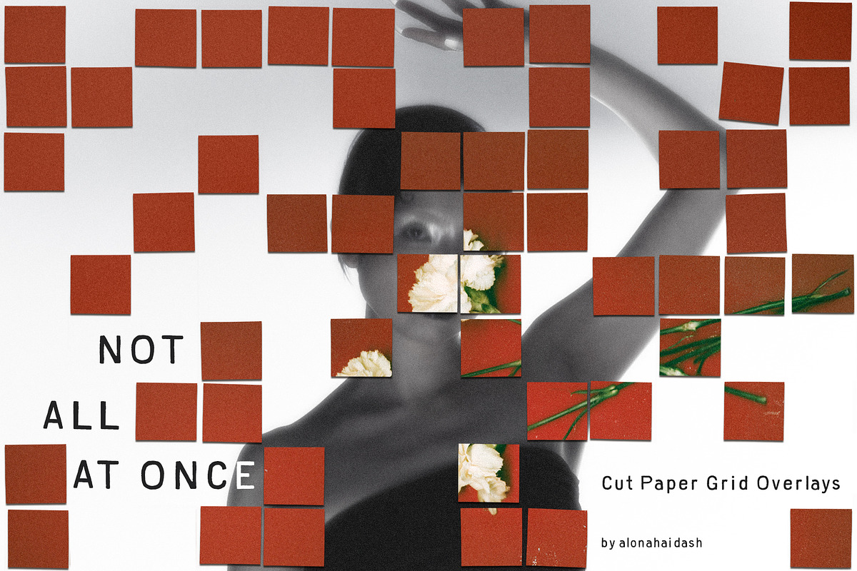 Not All at Once: Paper Grid Overlays, a Texture Graphic by alonahaidash (Photo 1 of 16)
