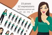 Business woman kit, a Work Illustration by Volha Hlinskaya (Thumbnail 1 of 5)