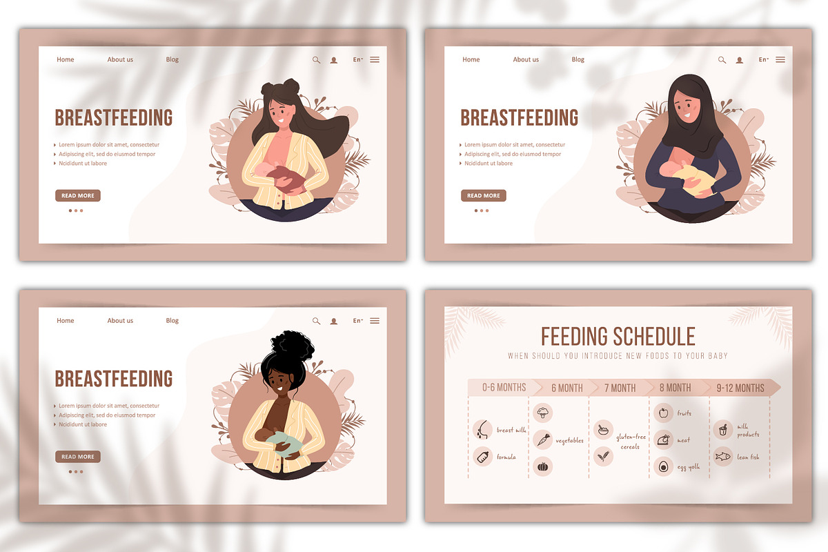 Breast Feeding collection, an Illustration by KeronnArt (Photo 3 of 11)