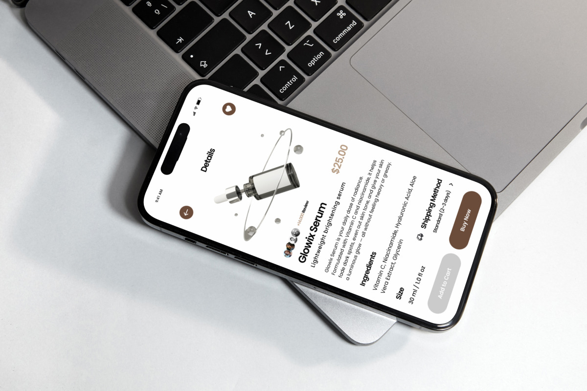 Elluna – Skincare Store Mobile UI, an App Template by twinstd (Photo 5 of 5)