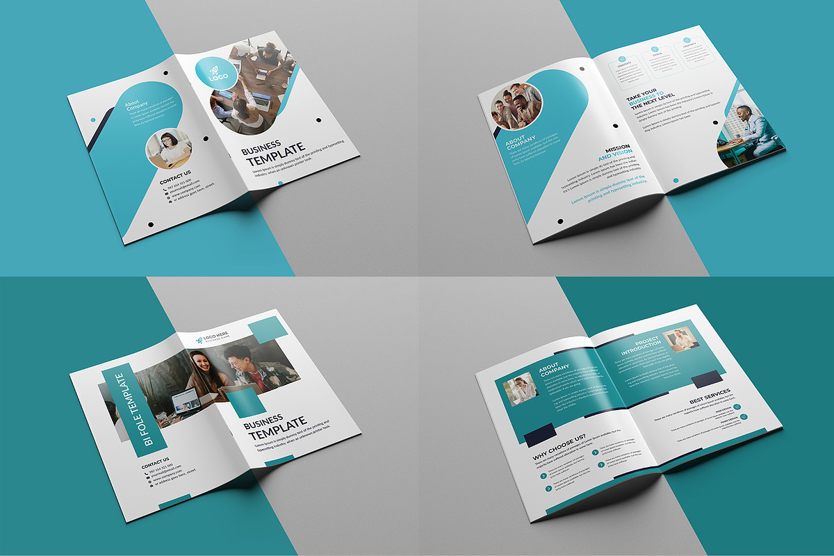 20 Bi-fold Brochure Template Bundle, a Brochure Template by Pixelpick (Photo 3 of 11)