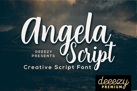 Angela Script Font preview 8