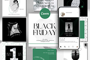 Black Friday Canva Templates, a Social Media Template by Iryna Danyliuk (Thumbnail 1 of 7)
