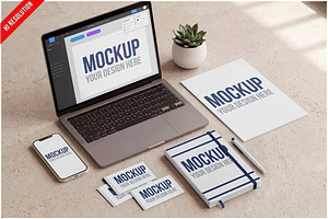 Branding Stationery PSD, a Product Mockup by Bruno's Shop