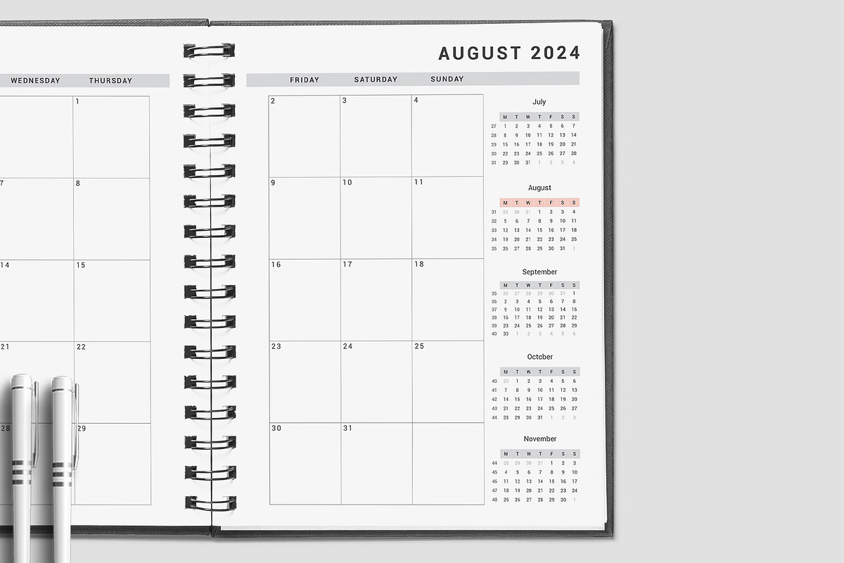 Ultimate Monthly Planner 2024-25, a Stationery Template by Design Zone (Photo 5 of 7)