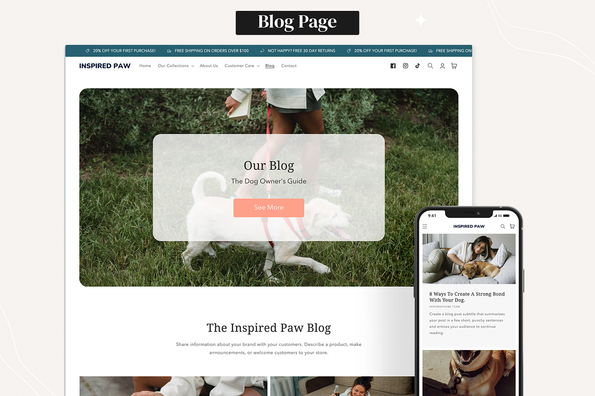 Paw - Pet Supplies Shopify Theme, a Shopify Template by InspiredTheme (Photo 4 of 9)