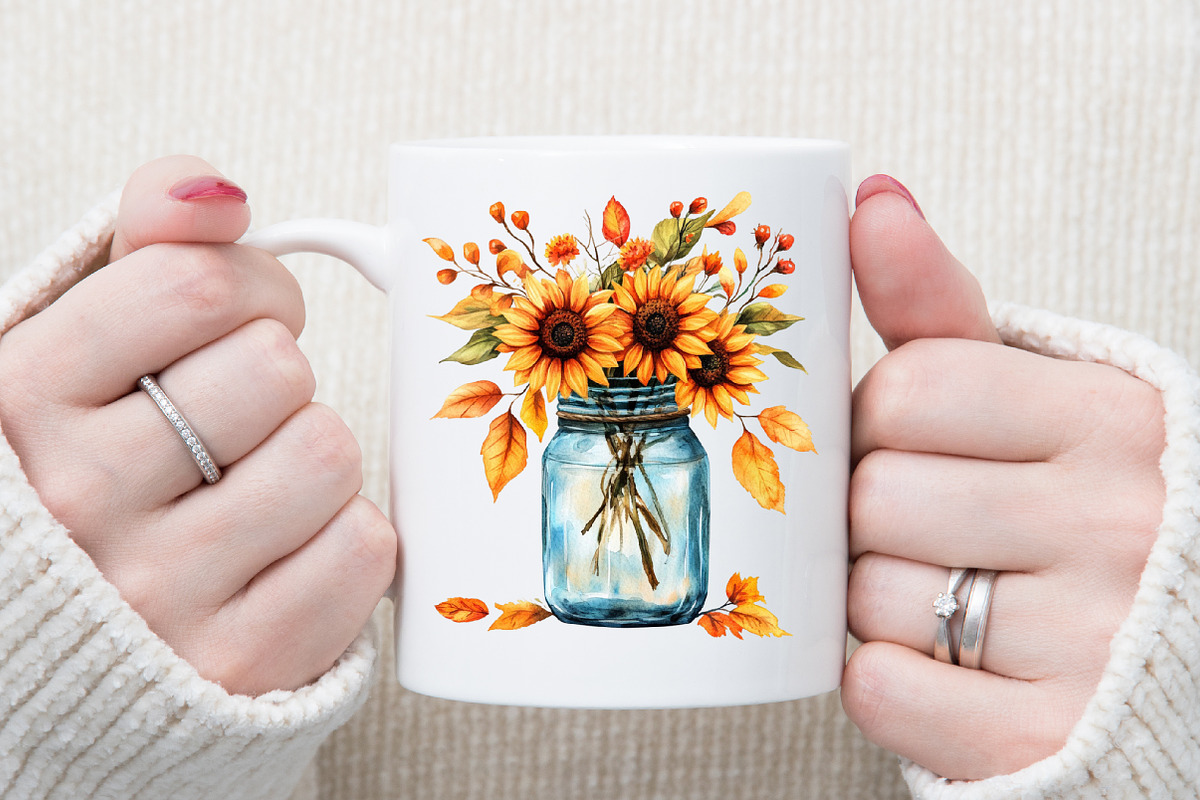 Fall Masons Jars Clipart, an Illustration by Sublimation Artist (Photo 5 of 6)