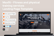 Ui Kit and code Fitness, a Landing Page Template by Pixel Blend (Thumbnail 1 of 6)