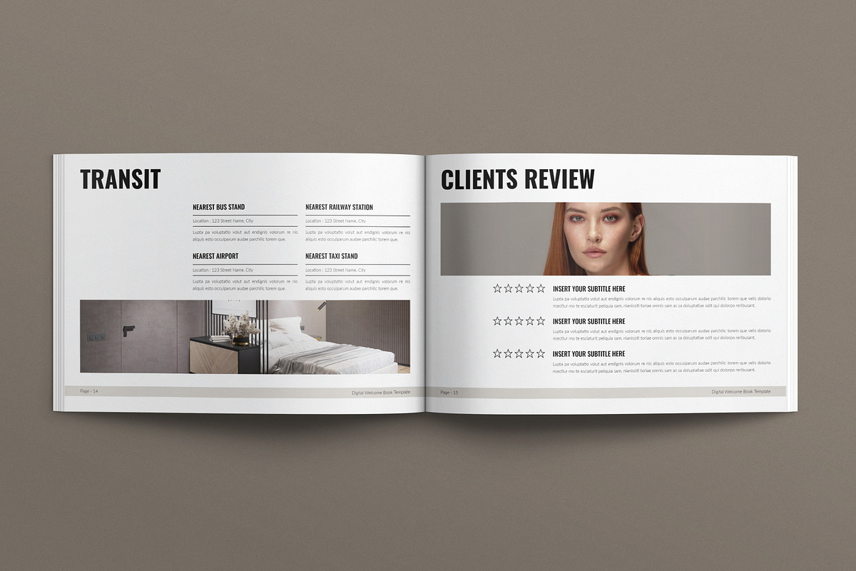 Digital Welcome Book Landscape, a Brochure Template by E-Type (Photo 6 of 7)