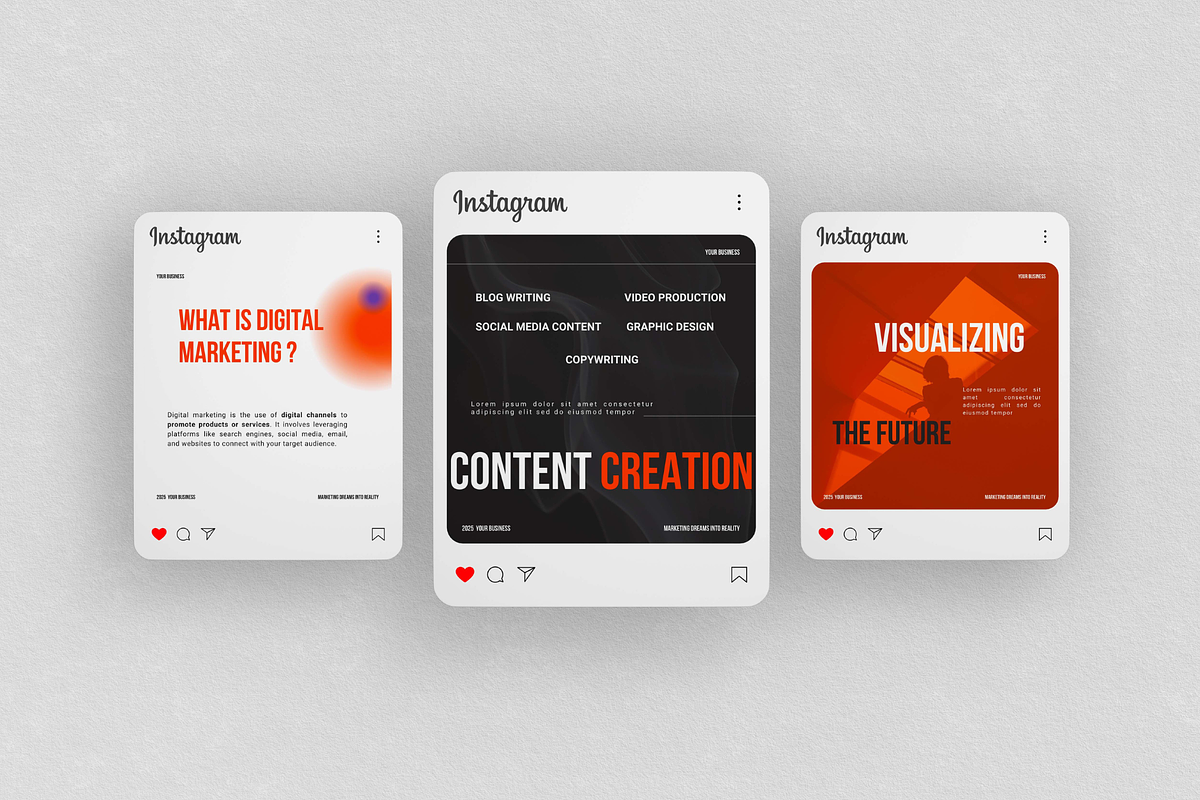 Digital Marketing Instagram Pack, a Social Media Template by Soul & Maeum Store (Photo 3 of 5)